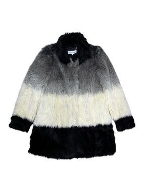 CALVIN KLEIN Faux Fur Designer Winter Parka Coat Jacket Womens XS